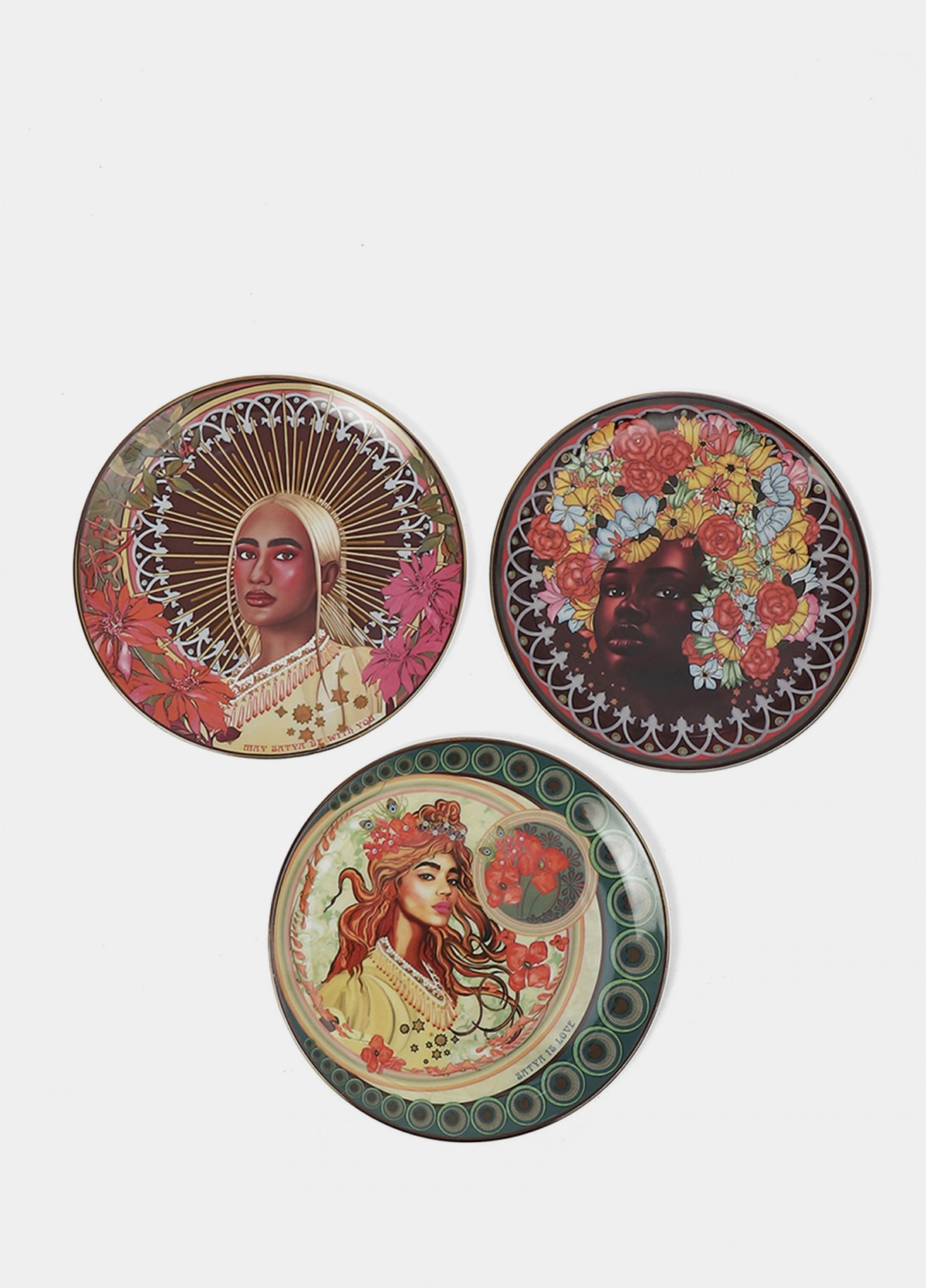 Art Nouveau Display Plates-Set of 3